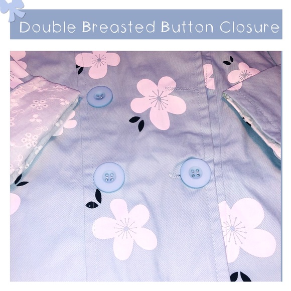 Double Breasted Button Spring Toddler Jacket - Picture 7 of 8